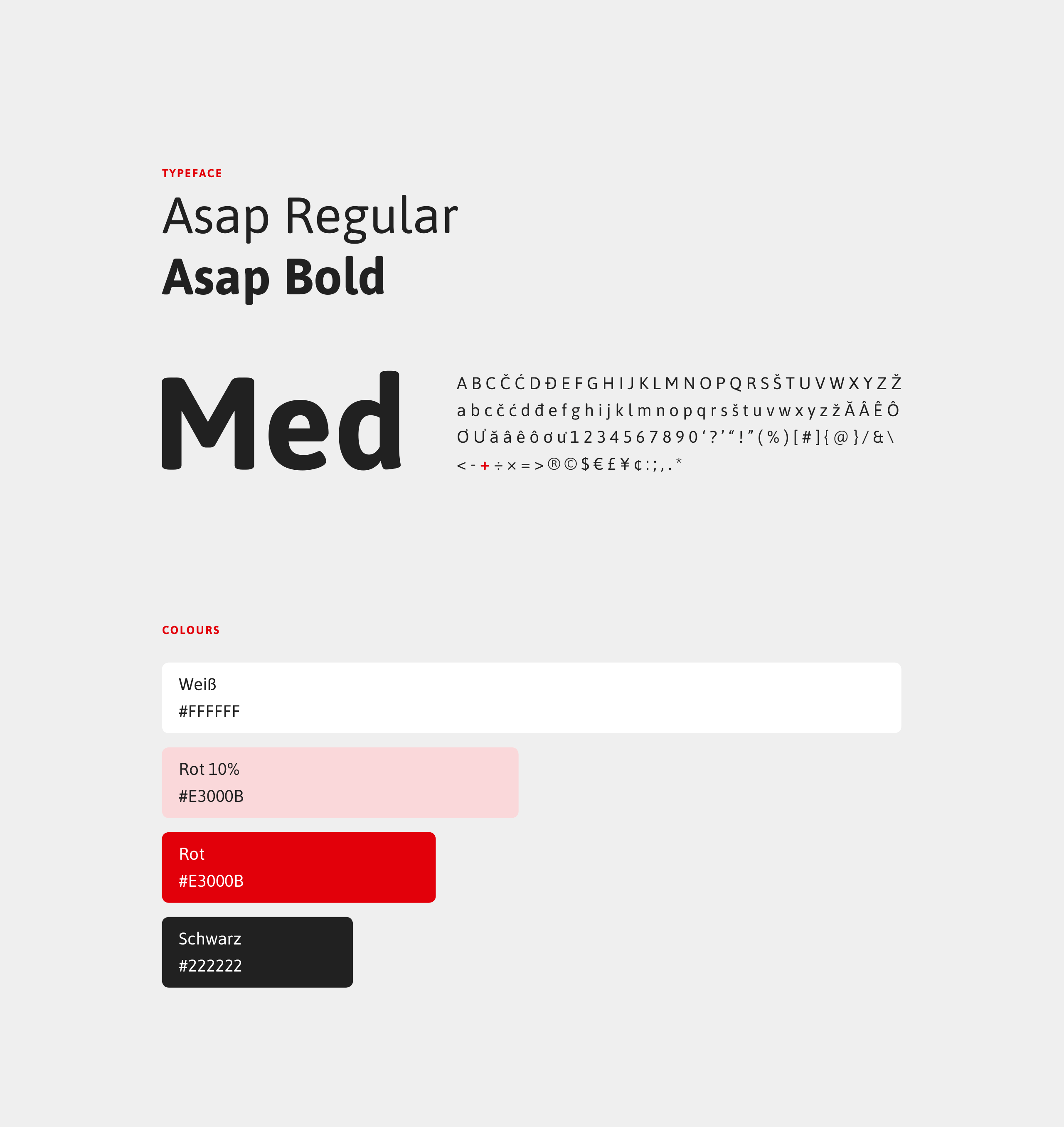 mediwort typografie