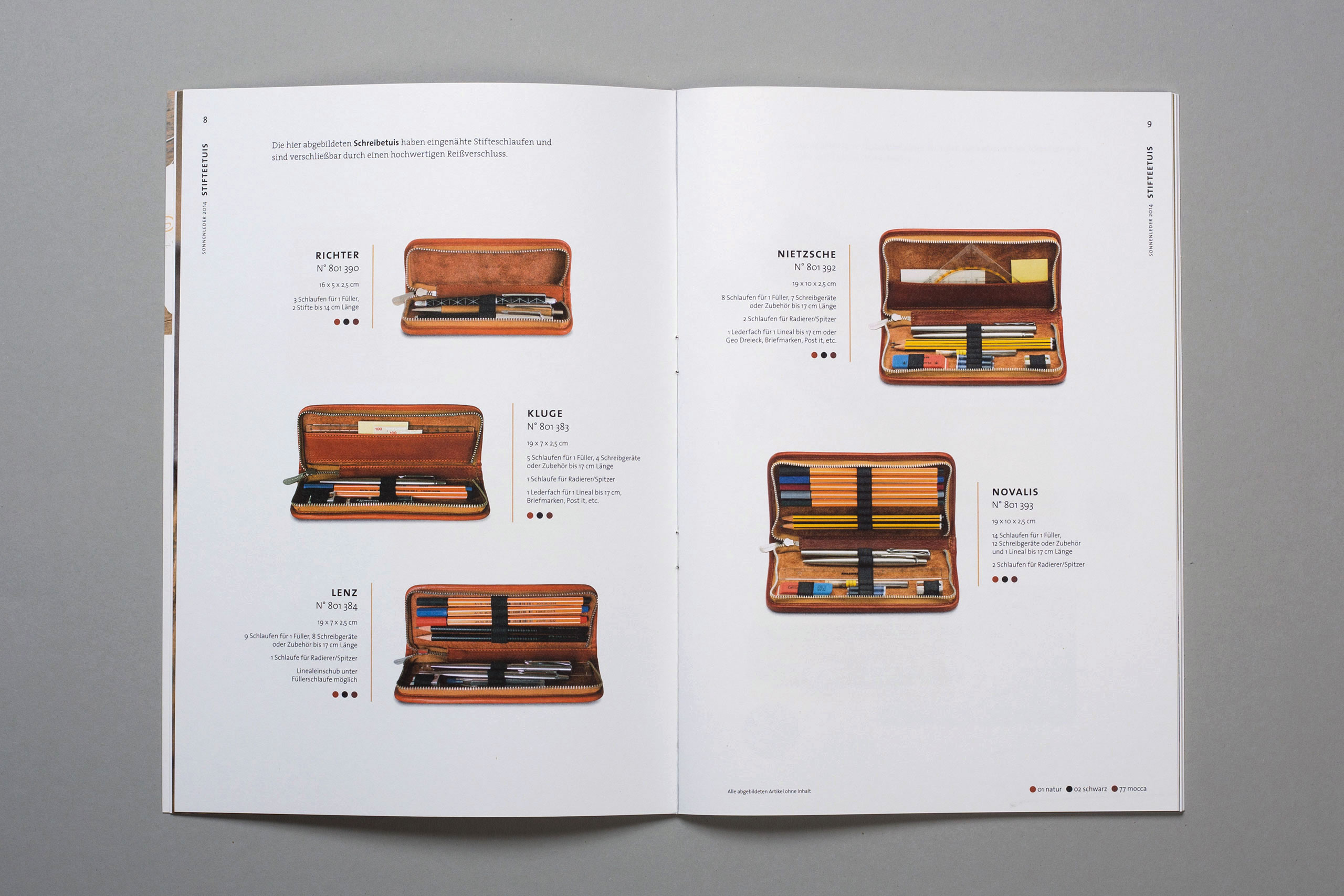 Sonnenleder Katalog Innenseiten